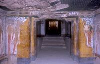 صورة لسقف الحجرة 1 في مقبرة سيتي الأول، مشروع تخطيط طيبة.