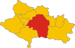 موقع خرم‌آباد في محافظة لرستان