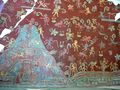 جزء من لوحة جدارية واقعية من مجمع تـِپنتيتلا والتي تظهر تحت پورتريه الإلهة الكبرى، المكسيك