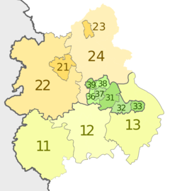 NUTS 3 regions of the West Midlands 2010 map.svg