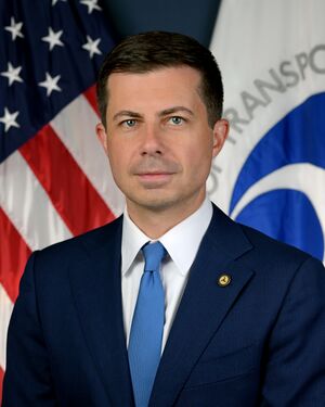 Pete Buttigieg, Secretary of Transportation (tight crop).jpg