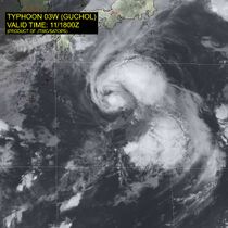 Satellite image of Typhoon Guchol (Chedeng)