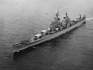 USS Quincy (CA-71) underway in the Pacific Ocean 1952-54.jpg