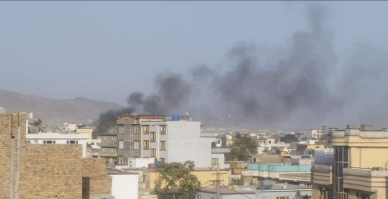ملف:إنفجار صاروخ بمحيط مطار كابول، 29 أغسطس 2021.PNG