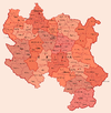خريطة بلديات صربيا الوسطى