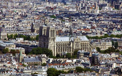 A view of Notre-Dame from Montparnasse Tower