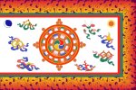 Flag of Sikkim (1877-1914; 1962-1967).svg