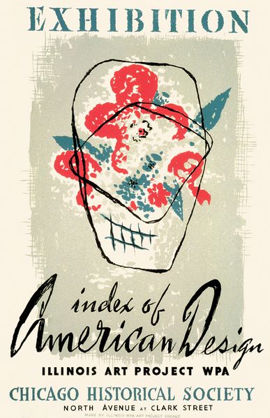 ملف:WPA Art Project poster American Design exhibit 1941.jpg