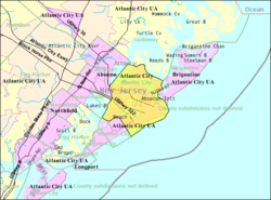 United States Census Bureau map of Atlantic City