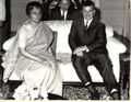 Ceaușescu and Indian Prime Minister Indira Gandhi (1969)