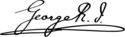 توقيع جورج الخامس George V