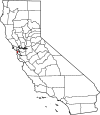 State map highlighting San Francisco County