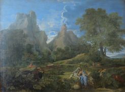 Landscape with Polyphemus by Nicolas Poussin
