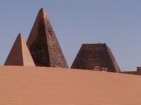 Pyramids built in Meroë differed significantly from those of the Ancient Egyptians