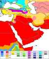 خريطة كوپن للشرق الأوسط.
