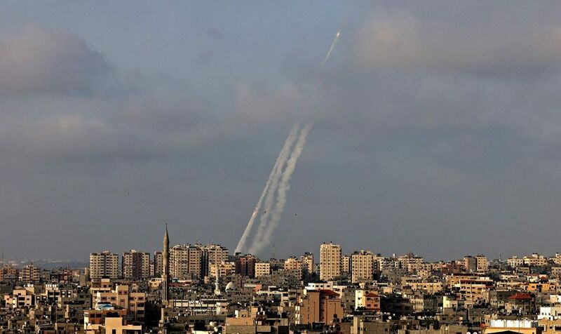 ملف:الضربات الصاروخية من قطاع غزة، 10 مايو 2201.jpg