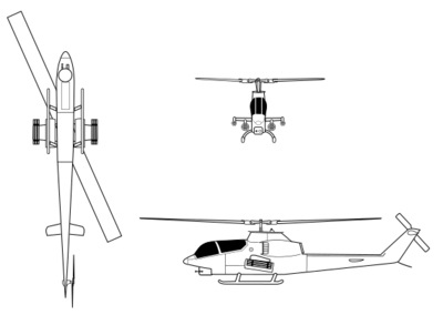 AH-1G orthographical image.svg
