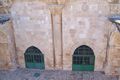 باب الرحمة مغلقاً. صورة من الحرم القدسي الشريف.