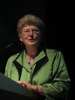 Katherine Hayles; author, director and critical theorist. She is a professor of literature and director of graduate studies, Literature Program, Duke University, and distinguished professor emerita, University of California, Los Angeles. She received her BS in chemistry from RIT in 1966.