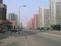 A typical street in Pyongyang.