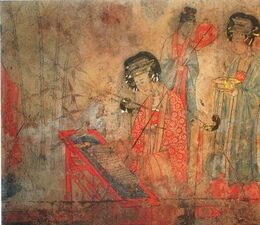 Fresco from the Liao dynasty (907–1125) tomb at Baoshan, Ar Horqin