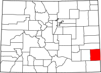 Map of Colorado highlighting برويرز