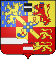 The coat of arms used by William the Silent from 1582 until his death, Frederick Henry, William II, and William III as Prince of Orange[3]