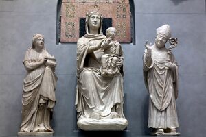 Firenze - Museo Opera del Duomo, madonna dagli occhi di vetro.jpg