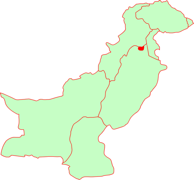 ملف:Location of Islamabad.png
