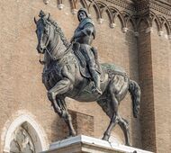 Equestrian statue of Bartolomeo Colleoni, started by Andrea del Verrocchio in the 1480s, Venice