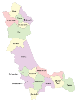 Counties of West Azerbaijan Province