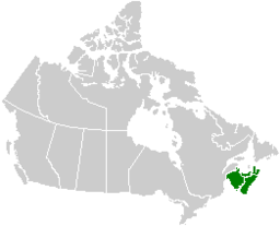 Canada Maritime provinces map.png