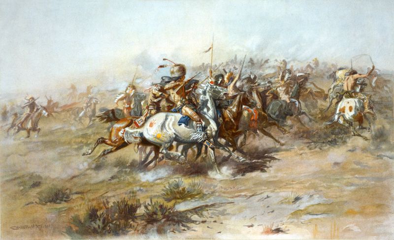ملف:Charles Marion Russell - The Custer Fight (1903).jpg