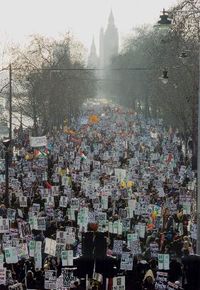 London Anti Iraq War march, 15Feb 2003.jpg