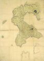 Map of the Oshima Peninsula (1859) by Matsuura Takeshirō (Hokkaido University Library)