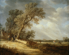 Landscape with a Rainbow (no date), oil on canvas, 124.5 x 154.5 cm., Hallwyl Museum