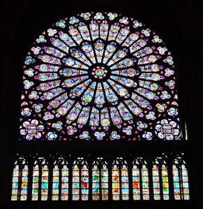 South rose window (about 1260)