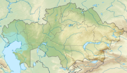 Location of South Aral Sea in Kazakhstan.