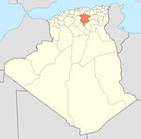 Algeria 28 Wilaya locator map-2009.png