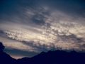 Mammatus clouds above Big Cottonwood Canyon near Salt Lake City, Utah