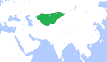 قرة خيطاي في آسيا، ح. 1200.
