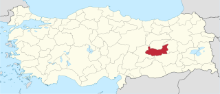 موقع محافظة الازيغ في تركيا