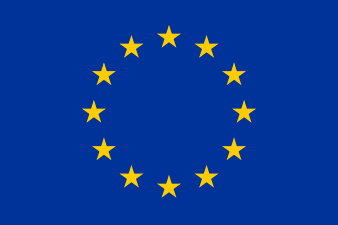 علم الاتحاد الأوروپي هو "الأزرق الانعكاسي"، وهو أزرق داكن متوسط