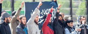 Radical Salafists protest on Potsdamer Platz in Berlin.jpg