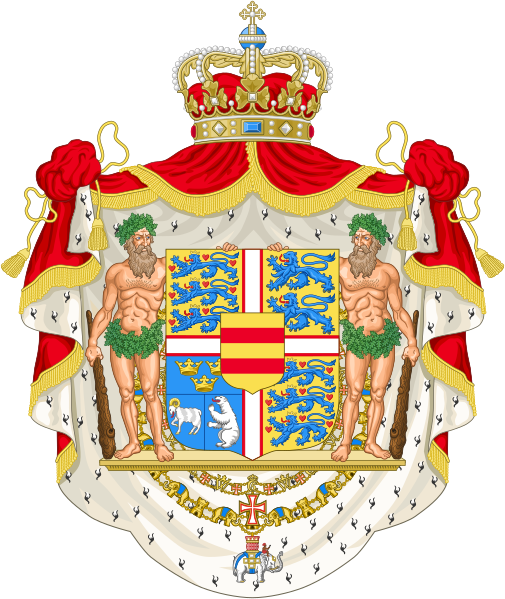 ملف:Royal coat of arms of Denmark.svg
