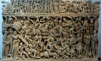 Portonaccio sarcophagus with a battle