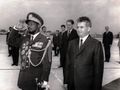 Jean-Bédel Bokassa with Nicolae Ceaușescu during Bokassa's state visit to Romania (July 1970)