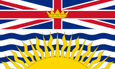 The flag of British Columbia, a Canadian province