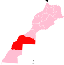 الموقع في الإقليم المتنازع عليه من قبل المغرب.