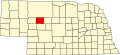 State map highlighting Hooker County